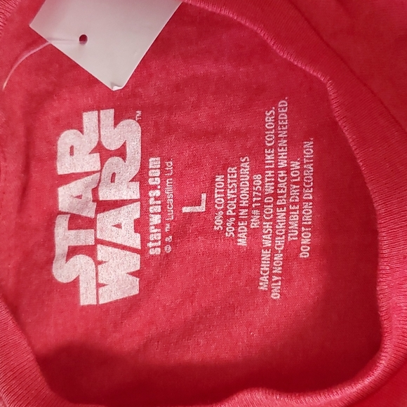 NWT Star Wars Darth Vader Christmas T-shirt Large "Lack of Cheer Disturbing" - Picture 5 of 5